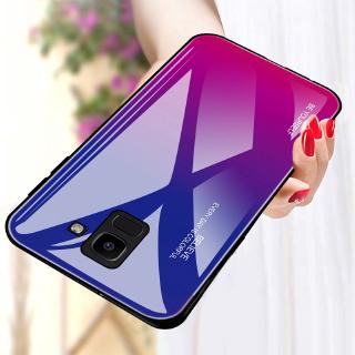 Samsung Galaxy   A20S A30S A50S  A51 A71 A81 A91 Case Gradient Hard Tempered Glass TPU Frame Phone Case Cover