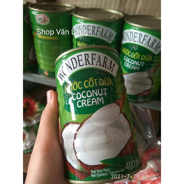 Nước cốt dừa lon 400 ml đặc sánh thơm ngon
