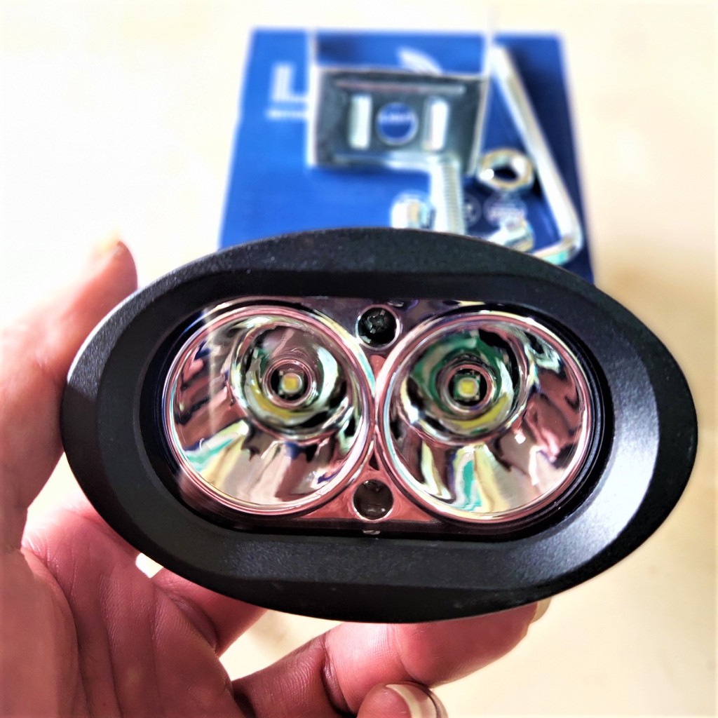 ĐÈN TRỢ SÁNG XE MÁY MẮT CÚ L2 SIÊU SÁNG LẮP CÁC LOẠI XE