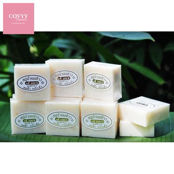 Xà Phòng Trắng Da Cám Gạo Thái Lan Jam Rice Milk Soap Whitening Herbal Soap