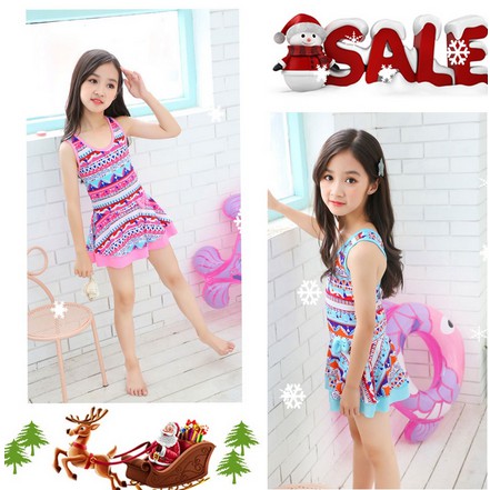 ĐỒ BƠI BÉ GÁI HỌA TIẾT XINH XẮN DỄ THƯƠNG LIỀN THÂN, KÈM NÓN VẢI, CÓ SIZE BÉ LỚN