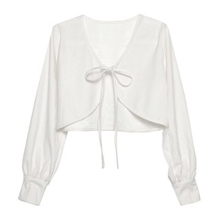Áo khoác ngoài nữ dài tay cardigan dây ngực phom rộng unisex/ Áo croptop bigsize phong cách hàn quốc_veestore