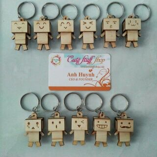 Móc khoá Danbo Gỗ