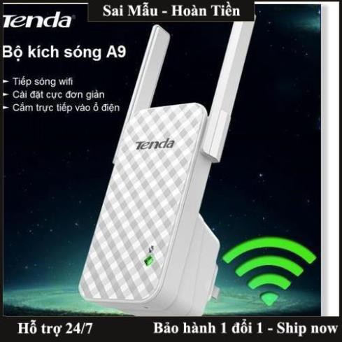 ✔️Thiết bị kích sóng, Bộ khuếch đại sóng wifi Tenda A9 Pro - kích sóng cực mạnh - Freeship - Bảo hành 1 đổi 1