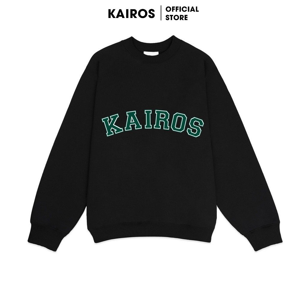 Áo Sweater Oversize Kairos Basic, Áo nỉ dài tay Unisex Kairos