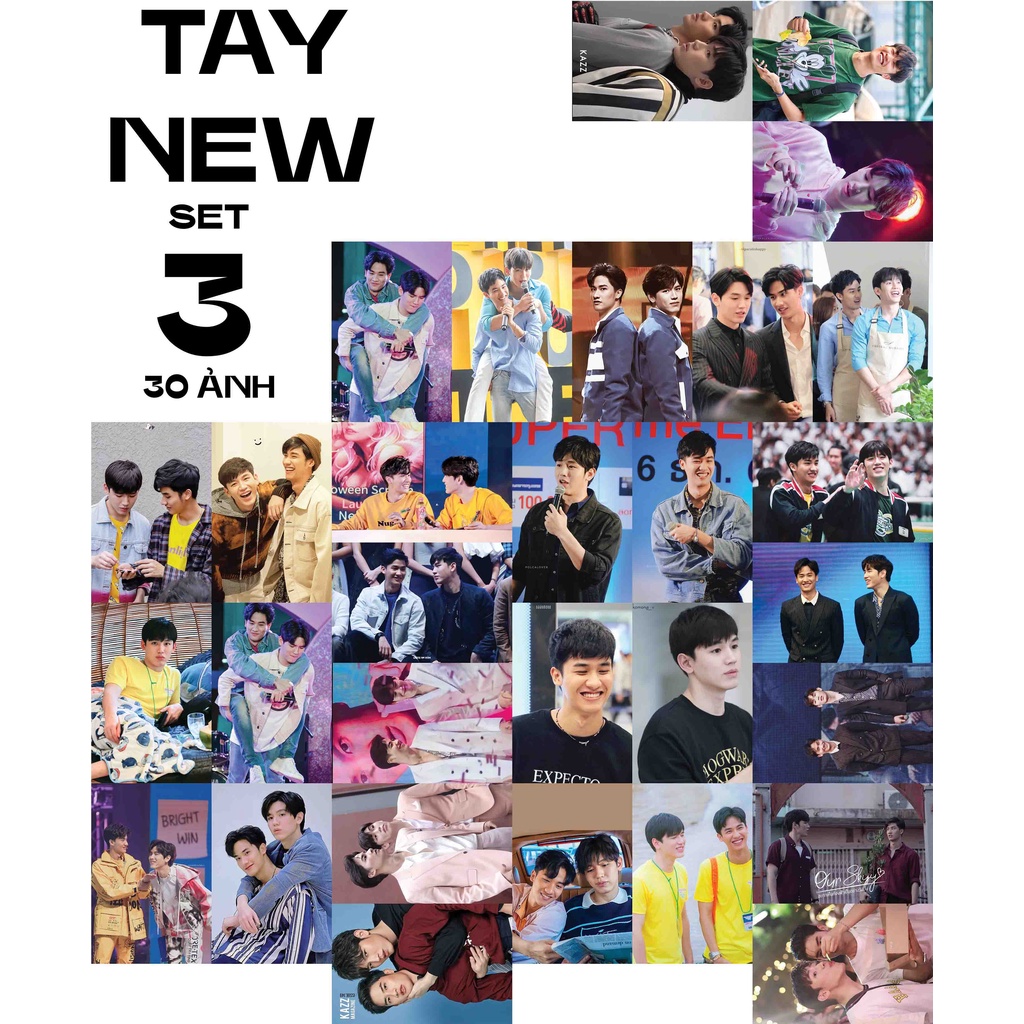 30 ảnh có chữ kí TAYNEW (Tay Tawan/ New Thitipoom) GMMTV size 6x9