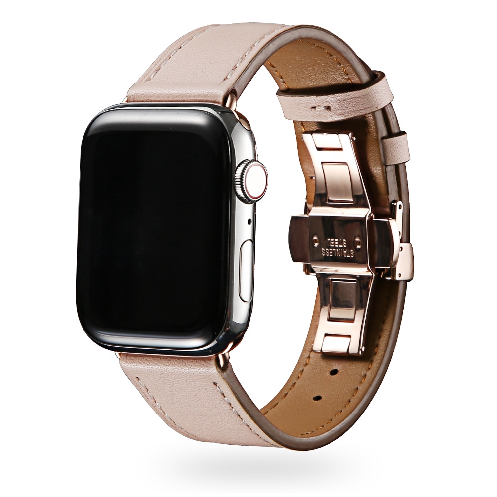 Dây đeo bằng da cho đồng hồ thông minh Apple Watch Series 8ultra 7 6 5 4 3 2 1 42mm 44mm 45mm 49mm