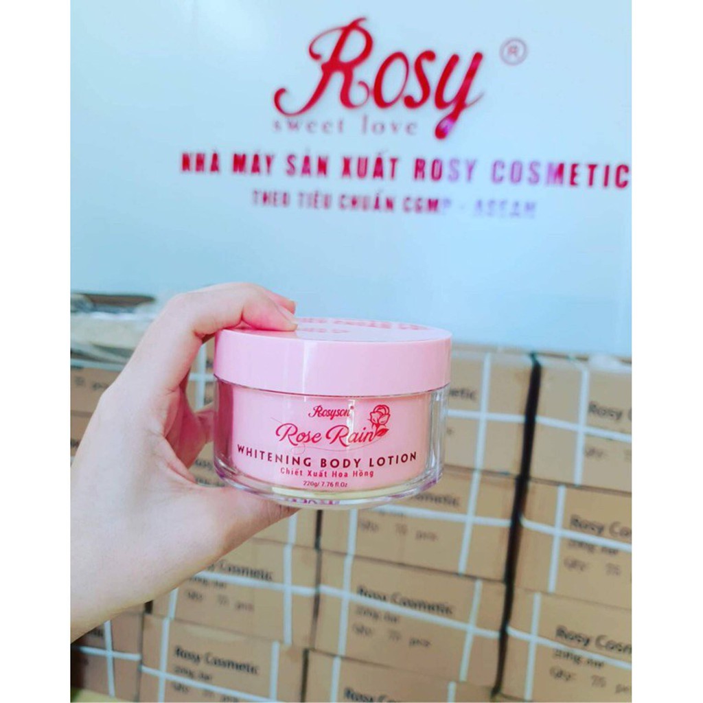 Kem Dưỡng Da Toàn Thân Rosy - WHITENING BODY LOTION (Cấp ẩm, dưỡng trắng da tự nhiên)