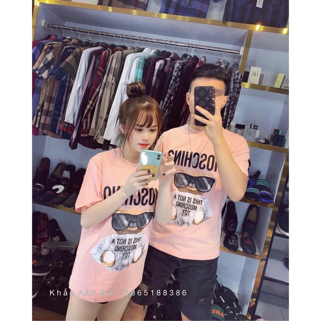 Áo phông nam mặt gấu trước kèm chữ,áo form chuẩn có đủ sz(40-72kg) | BigBuy360 - bigbuy360.vn