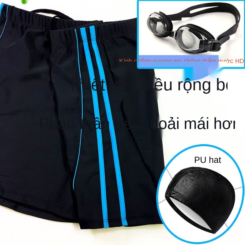 Quần bơi nam dành cho người béo plus ngắn size lớn Đồ nhanh khô học sinh trung niên và cao tuổi suối nước nóng chàng tra