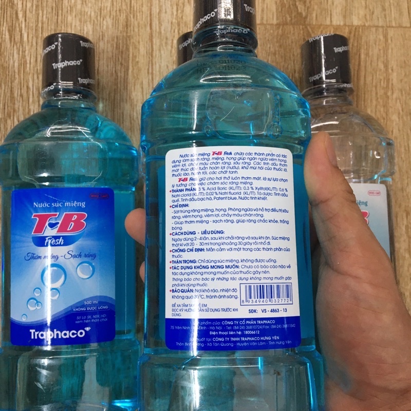 Nước súc miệng TB FRESH 500ml sạch răng,thơm mát