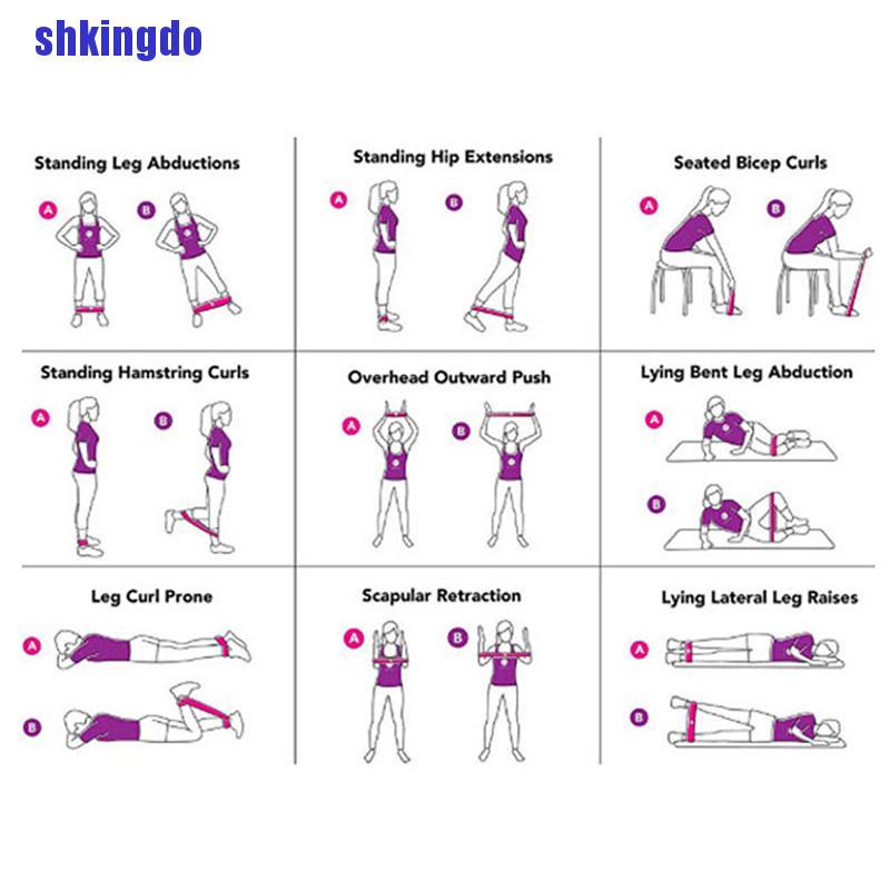 Dây Đai Kháng Lực Co Giãn Dùng Tập Yoga / Thể Hình