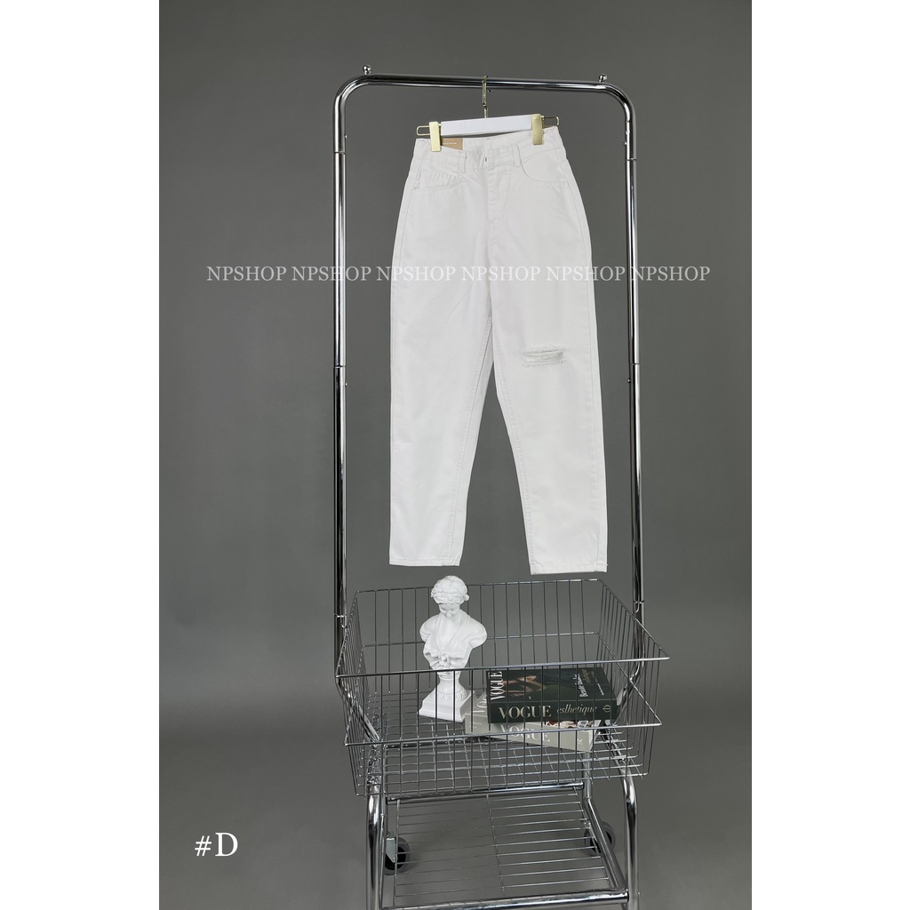 Quần jean baggy nữ lưng cao các kiểu NPQ049