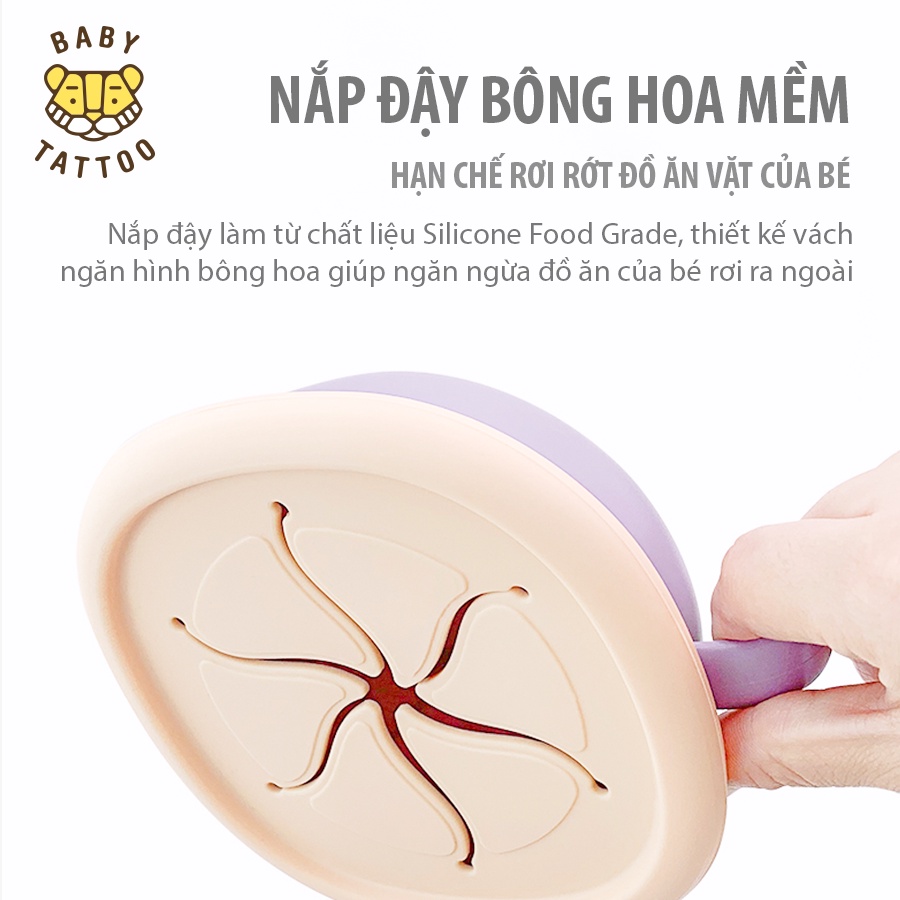 Bát, Tô Ăn Dặm Silicone Food Grade Đa Năng Chuyên Dụng Cho Bé Thương Hiệu BABY TATTOO