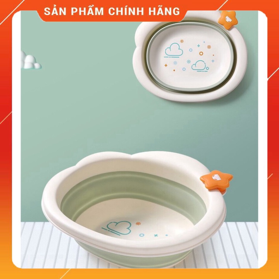 Chậu rửa mặt gấp gọn hình Đám Mây