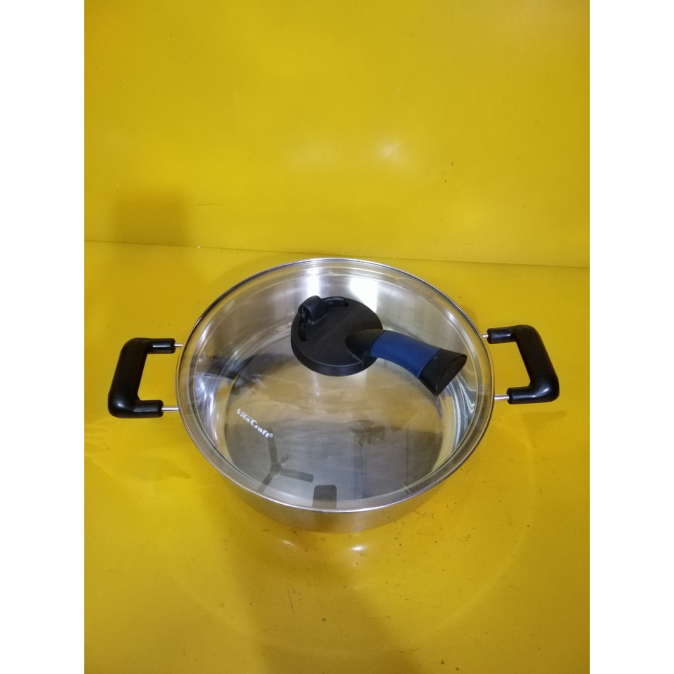 Nồi (chảo) inox nội địa Nhật, size 26cm, cao 8.5cm (mã 658), Dùng được bếp từ