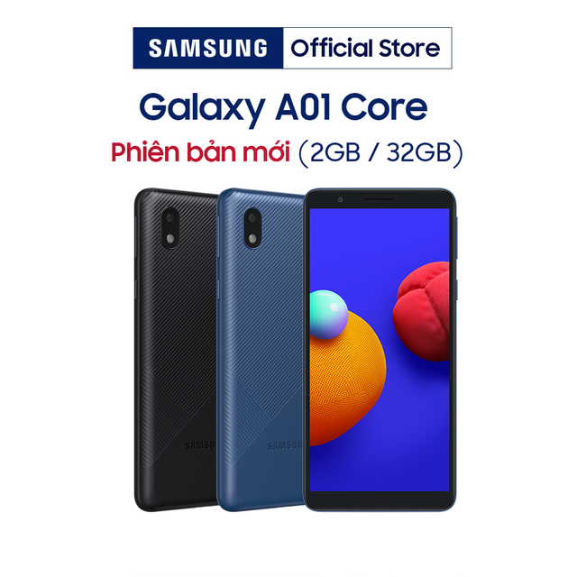 [Nhập ELREMT giảm 5%] Điện Thoại Samsung Galaxy A01 Core (2GB/32GB) - Hàng Chính Hãng