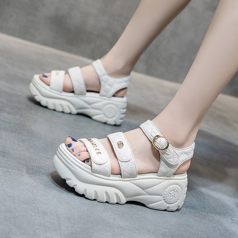 Sẵn_Hàng QC_Sandal nữ 3 quai đế bánh mì 6 phân