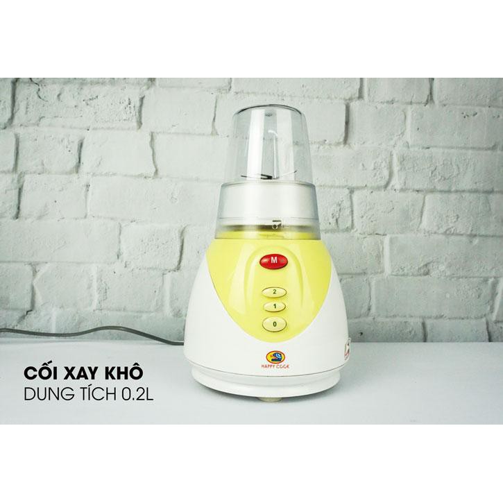 [Mã ELHA22 giảm 6% đơn 300K] Máy xay sinh tố Happycook HC-200BL 2 cối từ Indonesia