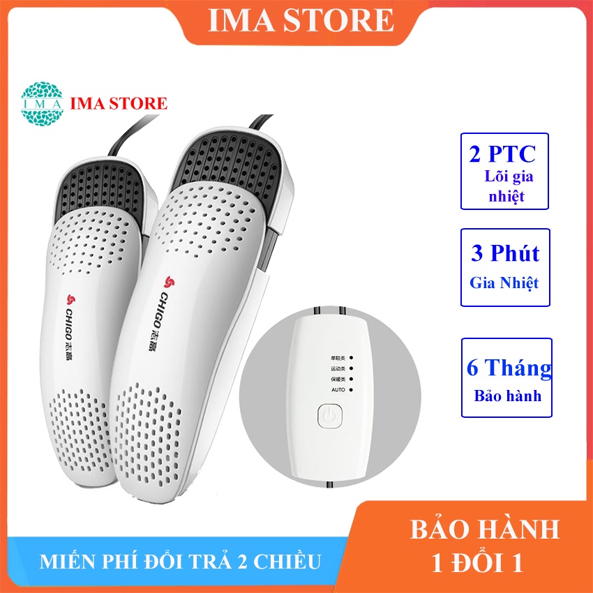 Máy Sấy Giày Chi Go ZG-HX02 Lõi Kép Làm Nóng Giúp Sấy Giày Nhanh Khô Phù Hợp Với Mọi Kích Cỡ Giày.