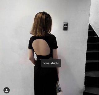 Áo croptop tay ngắn hở lưng
