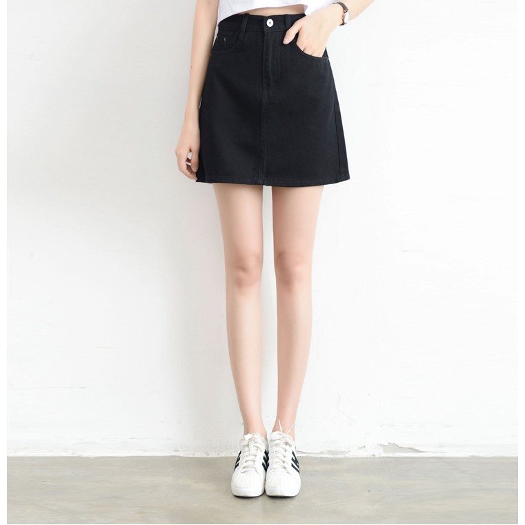 Chân Váy Denim Lưng Cao Thời Trang Hàn Quốc Dành Cho Nữ | BigBuy360 - bigbuy360.vn