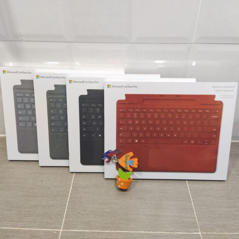Bàn Phím Surface Pro 8 có khe sạc bút cảm ứng - Surface Pro X Alcantara - New SEAL - Đủ màu