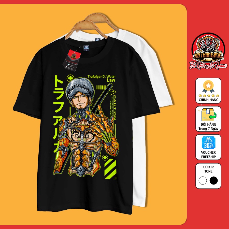 Áo one piece luffy nam nữ Áo thun one piece luffy trắng đen form rộng unisex cotton co giãn thoáng mát TGAG T16