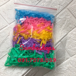100 gram thun cột tóc loại tốt, chun cột tóc túi zip