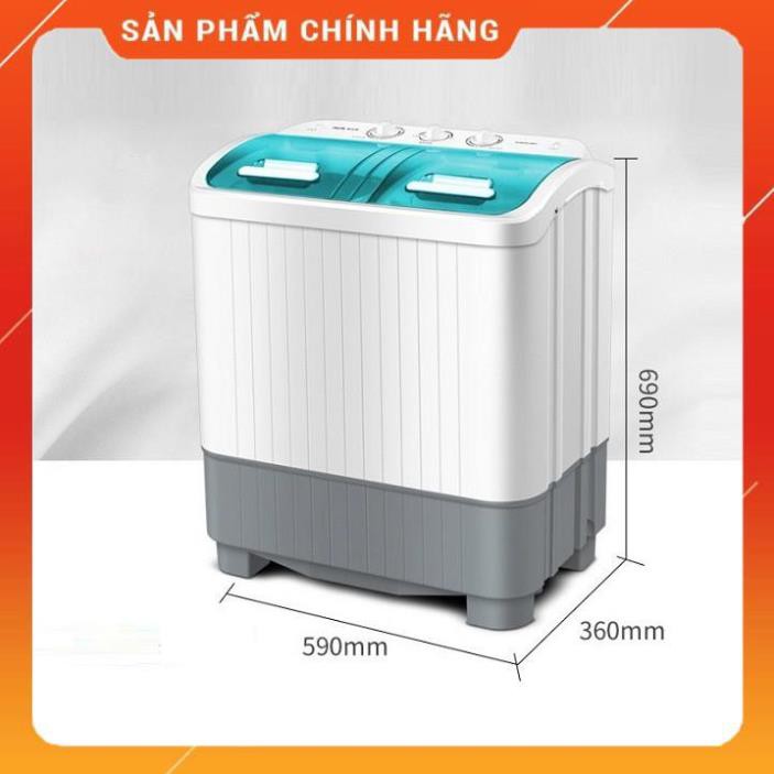 Máy giặt mini AUX bán tự động giặt được 3.6kg quần áo, máy giặt quần áo 2 lồng chính hãng chất lượng tốt