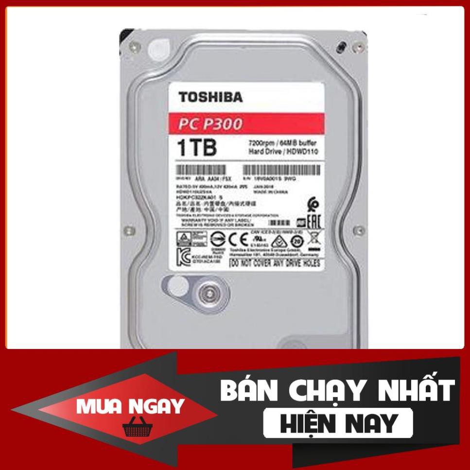 Ổ cứng HDD Toshiba V300/P300 1TB 3.5" SATA 3 - HDWD110UZSVA- hàng chĩnh hãng