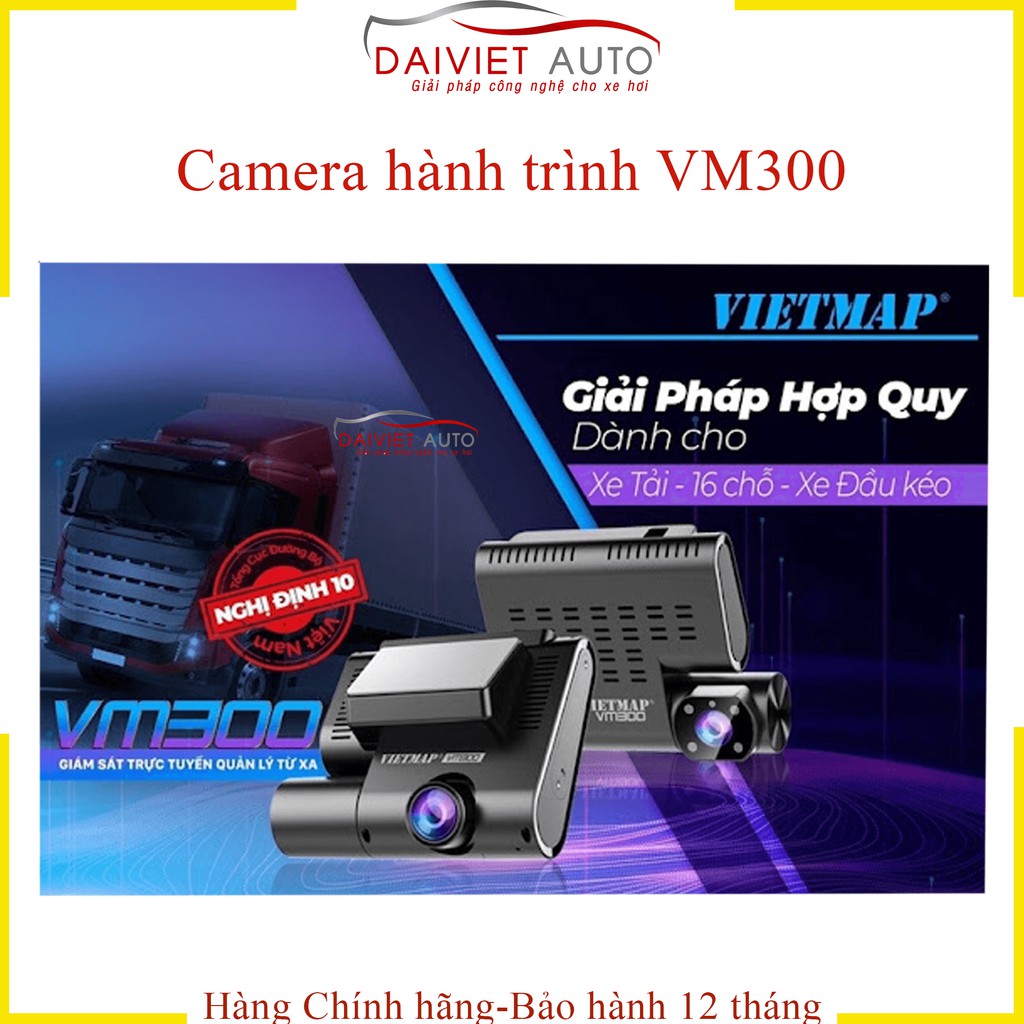 VIETMAP VM300 Camera hành trình đáp ứng nghị định 10 sử dụng xe 9-16 chỗ Chính hãng. | ĐẠI VIỆT AUTO
