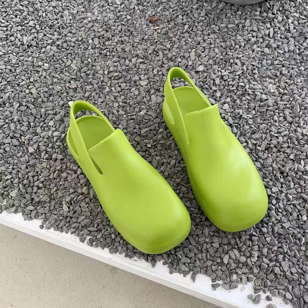 Tikp Giày bốt đi mưa đế dày bằng nhựa 4 màu size 36-40 thời trang đáng yêu