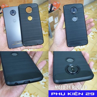 [Motorola / Moto Z4] Ốp lưng silicon chống sốc RUGGED