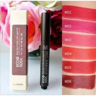 Son bút bấm The Saem Eco Soul Kiss Button Lips