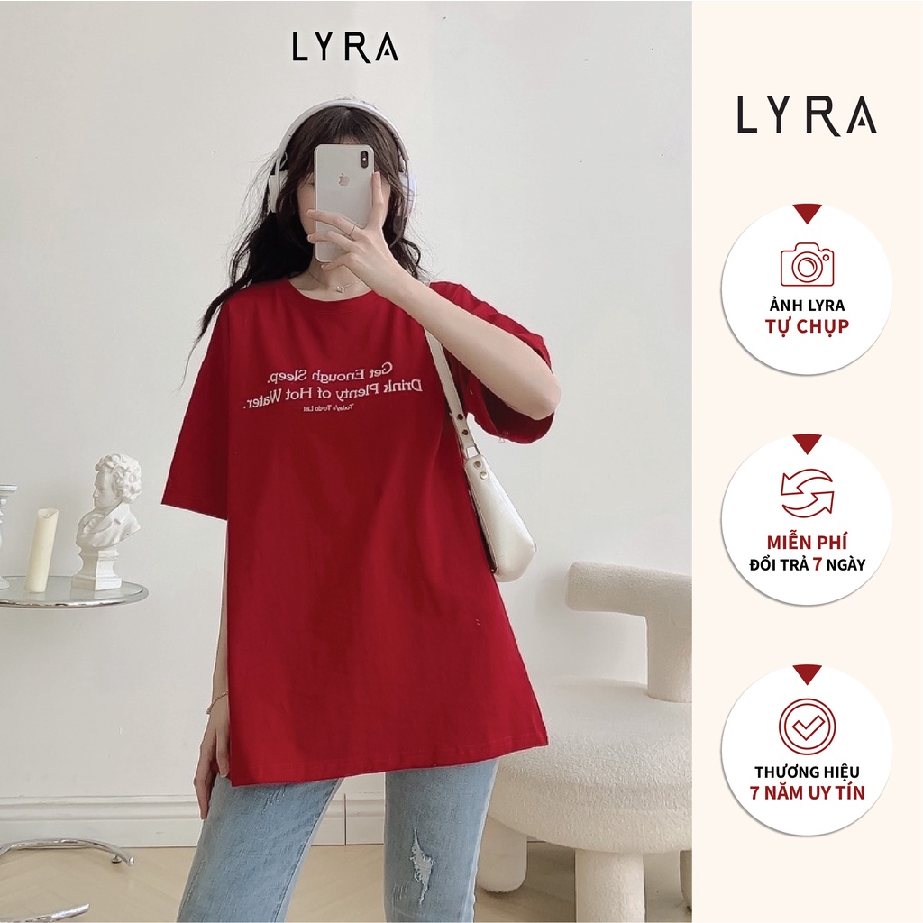 Áo phông LYRA, Get Enough Sleep chất liệu cotton freesize - VSYAP0218