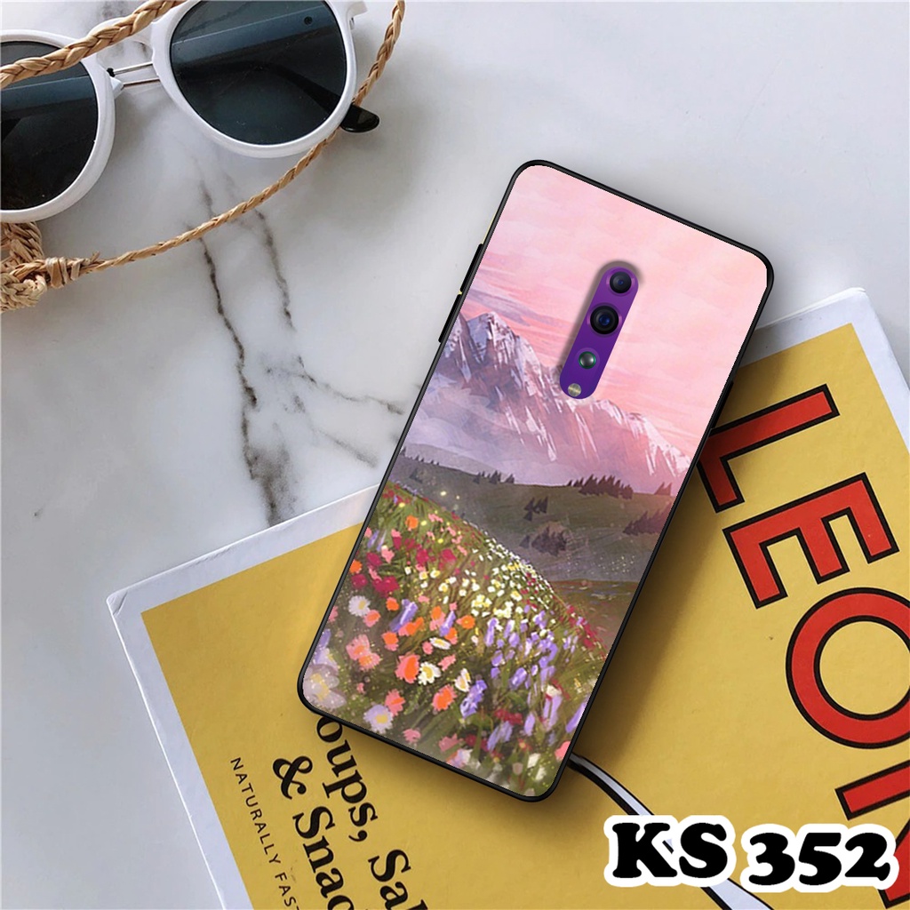 Ốp lưng Oppo Reno Z - Oppo Reno - Ốp in hình Cánh đồng hoa - Chất liệu TPU siêu bền