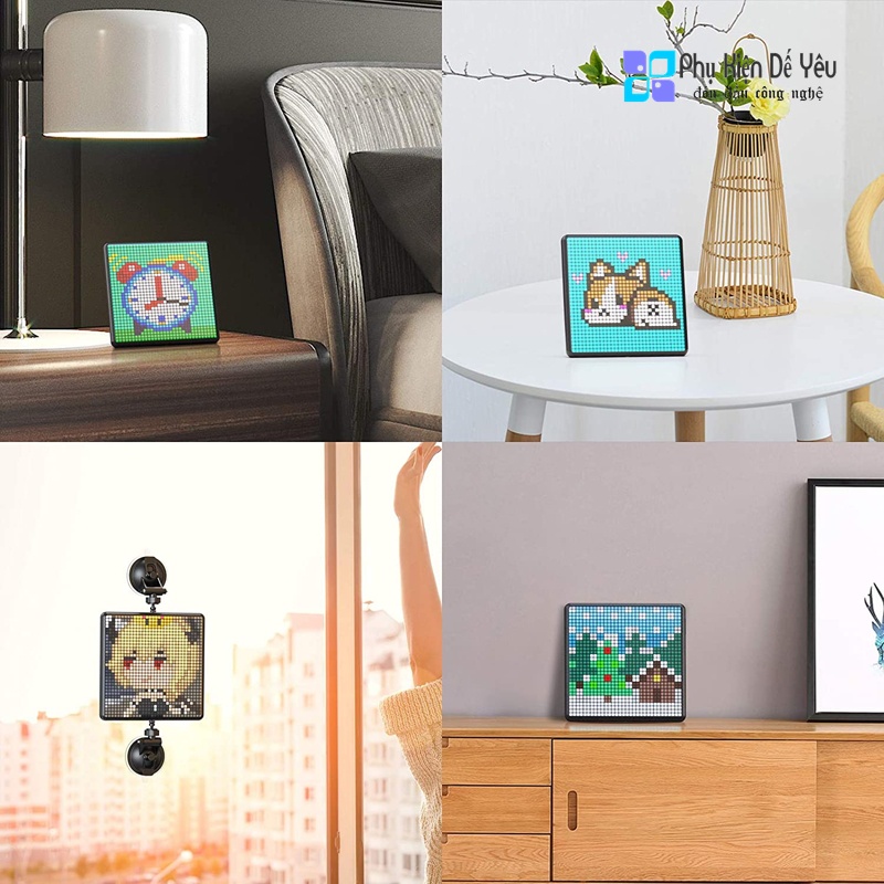 Màn hình Pixel Art LED Divoom Pixoo Max [CHÍNH HÃNG PHÂN PHỐI VN, BẢO HÀNH 12 THÁNG]