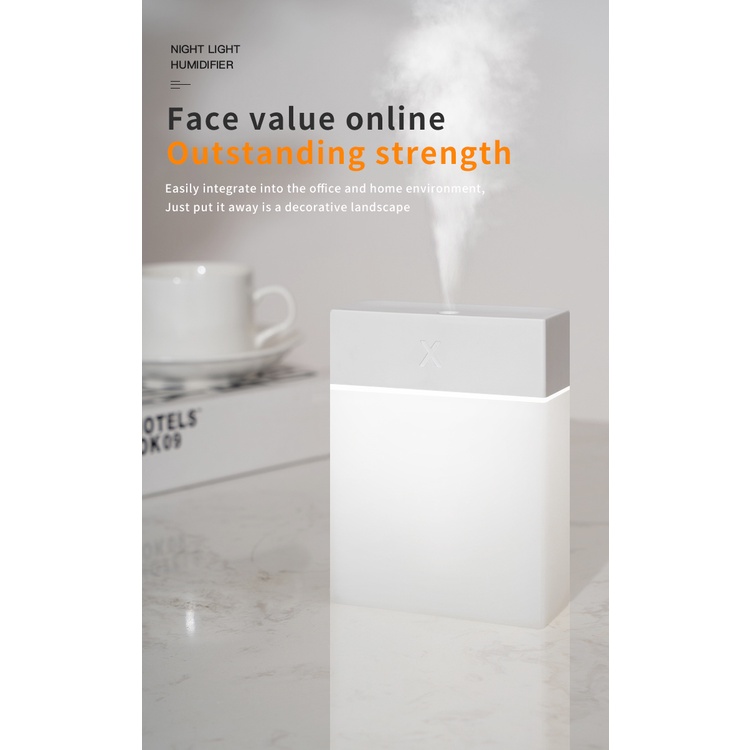 Máy khuếch tán tinh dầu Tạo Độ Ẩm Không Khí Mini 280ML Kết Nối USB