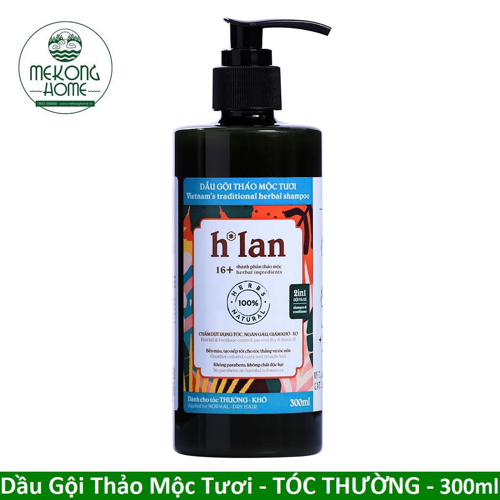 Dầu Gội Thảo Mộc Tươi H*LAN -Tóc Thường - 300ml - MEKONG HOME