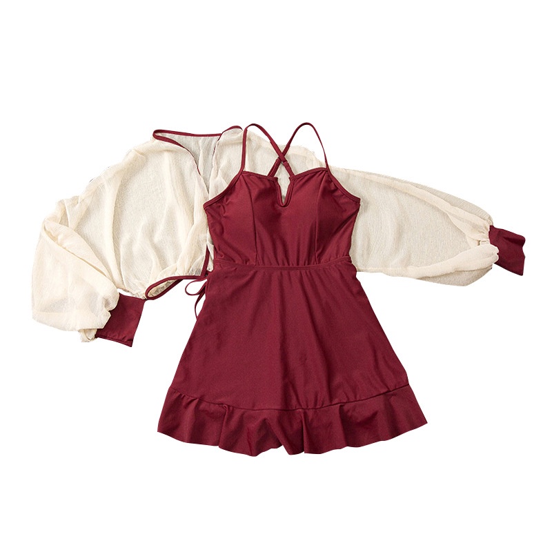 Đồ Bơi Một Mảnh Tay Dài Chống Nắng Kiểu Dáng Mới Dành Cho Nữ