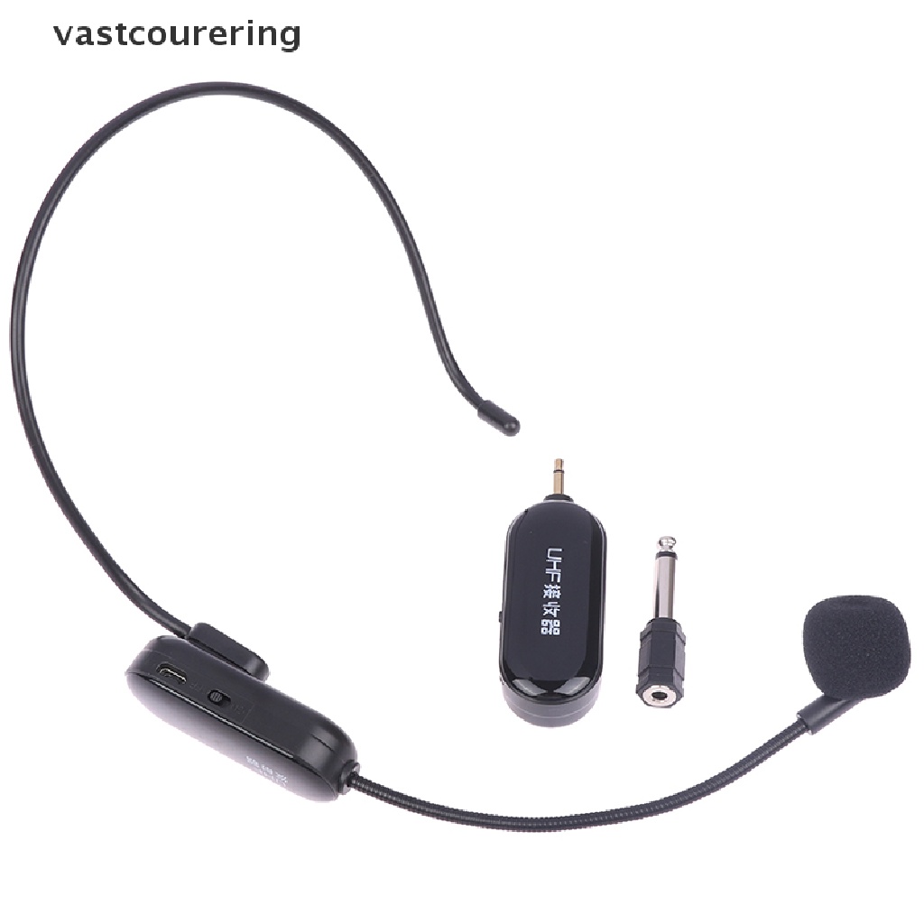 Bộ Tai Nghe Không Dây UHF 2 Trong 1 Cho Bộ Khuếch Đại Giọng Nói
