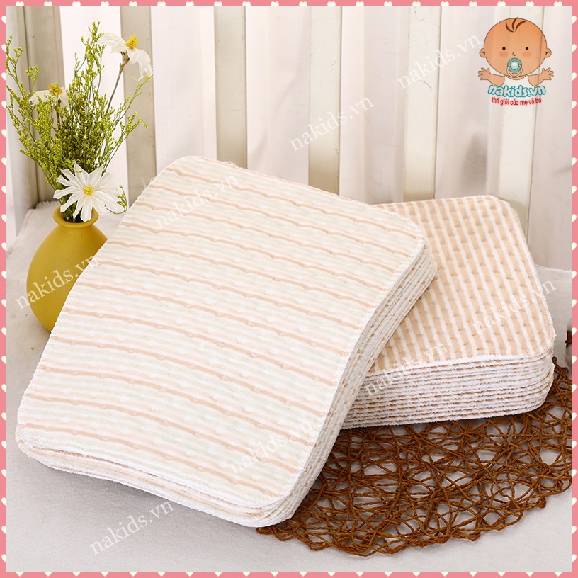 Miếng Lót Chống Thấm, Tấm Lót Thay Bỉm Tã Cho Bé Sơ Sinh ORGANIC - Kích Thước 25x35cm, 30x45cm