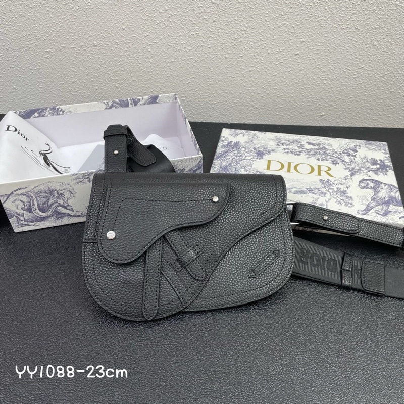 Túi đeo chéo nam thương hiệu Dior Saddle Oblique da thật cao cấp