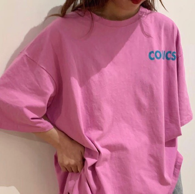 Áo thun phông PINK tay lỡ form rộng COMICS Unisex
