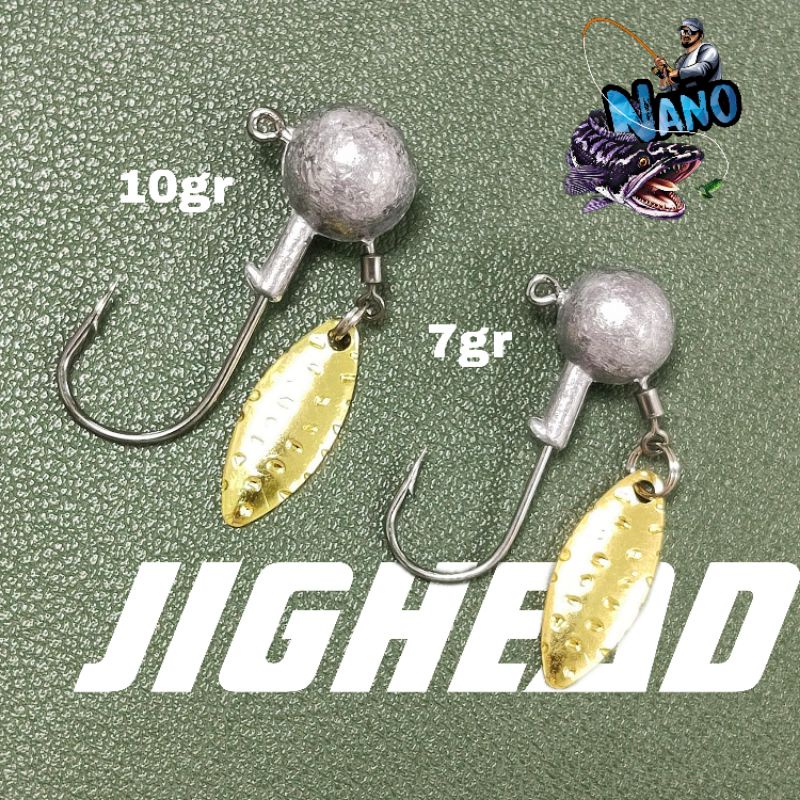 Lưỡi câu mồi mềm JIGHEAD có thìa 7gr 10gr