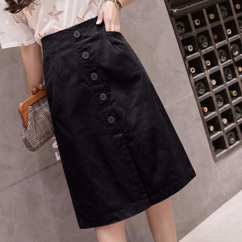 Chân váy Kaki nữ dáng dài