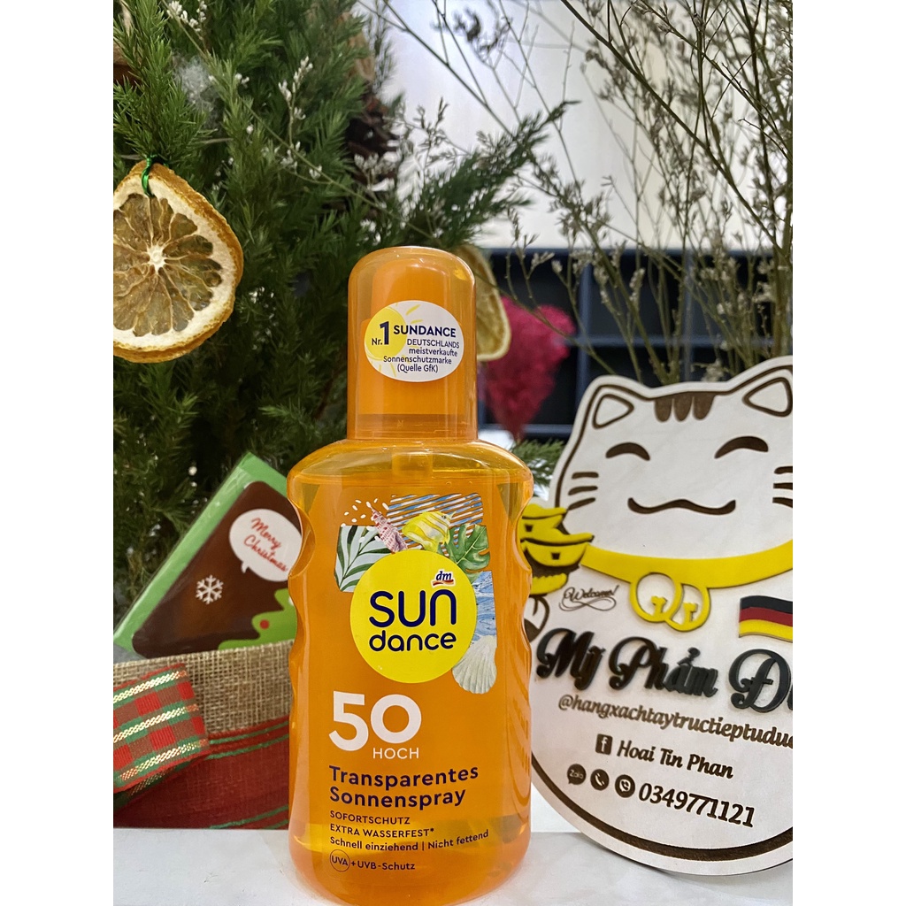 Chống nắng Sun dance , SPF 50, dạng xịt, 200ml