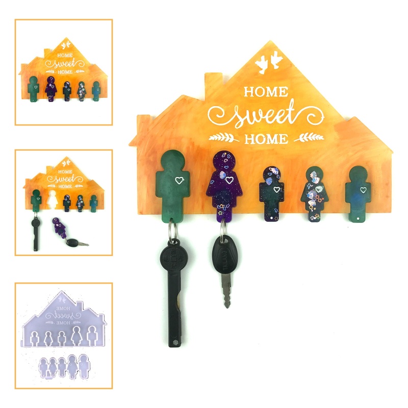 Khuôn Silicone Làm Mặt Dây Chuyền Hình Người Nhỏ