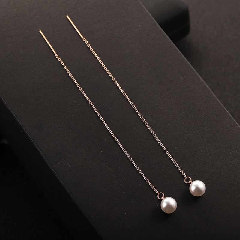 Bông Tai Titan Ko Han Rỉ Kiểu Chuỗi Dài TT 4023